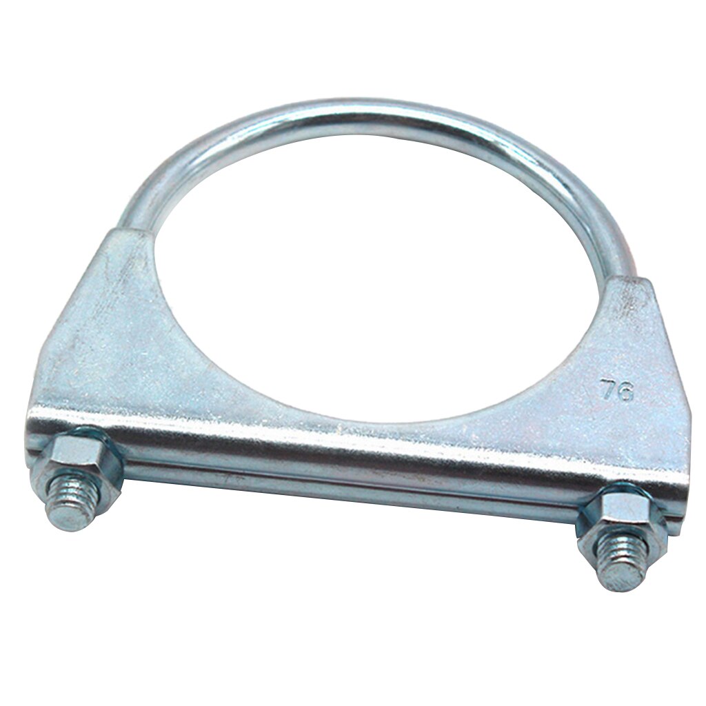 3inch Heavy Duty Saddle Style U-Bolt Muffler Clamps Strength with Anti-Rust Coat and Multiple uses (OD=3 inch/72mm)