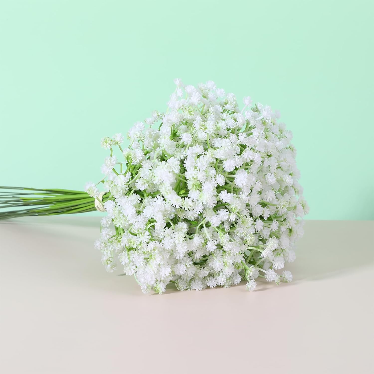 Kunstig plastblomst gypsophila utendørs hage gårdsplass hjem vase bord hotsale bryllup brudebukett gjør-det-selv-tilbehør