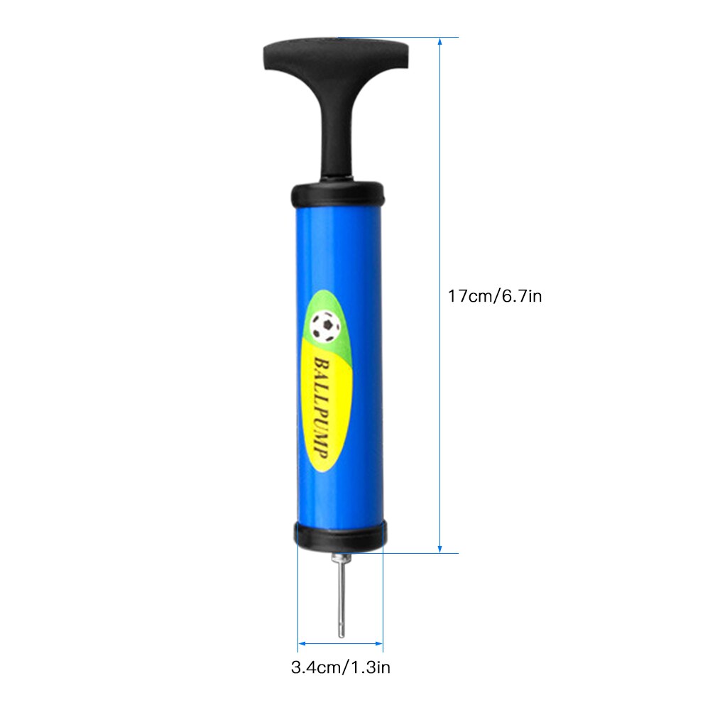 Plastic Football Soccer Air Pump Inflatable Ball Hand Air Pump Mini PVC Balloon Pump Double-purpose Ball Maintenance Kit