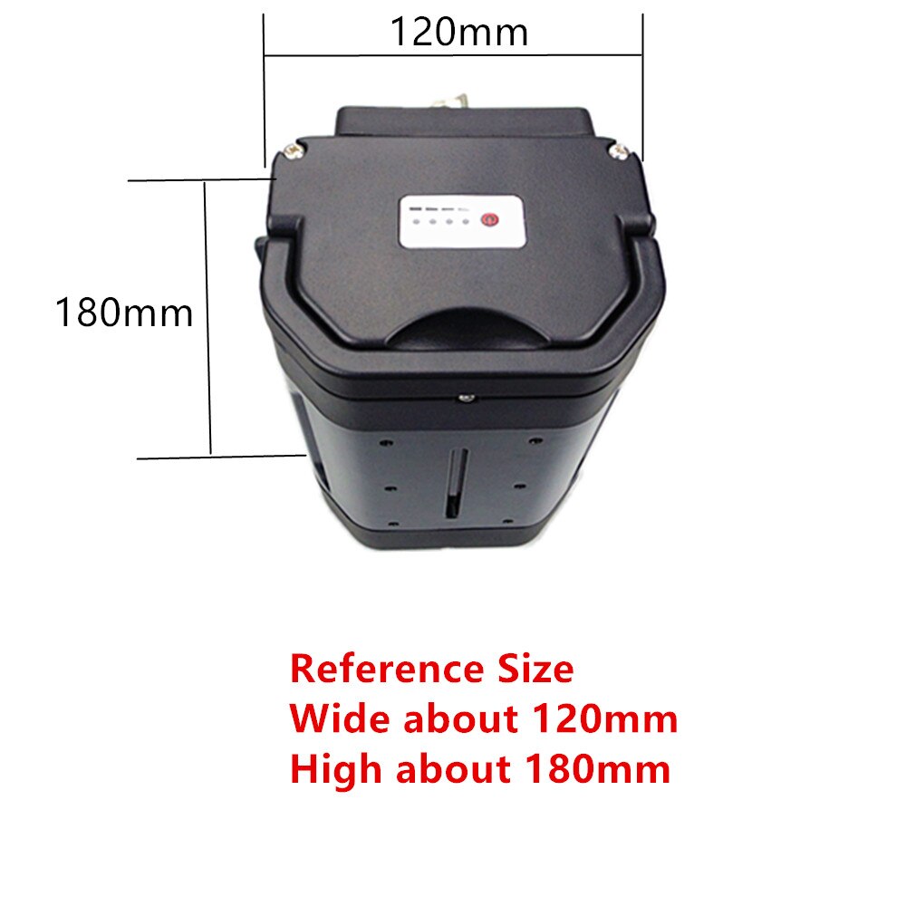 39 40 42 pcs 18650 cells Folding Ebike Battery Box Electric Tricycle Battery Box 24V 36V 48V Seat Post Mount Battery Case