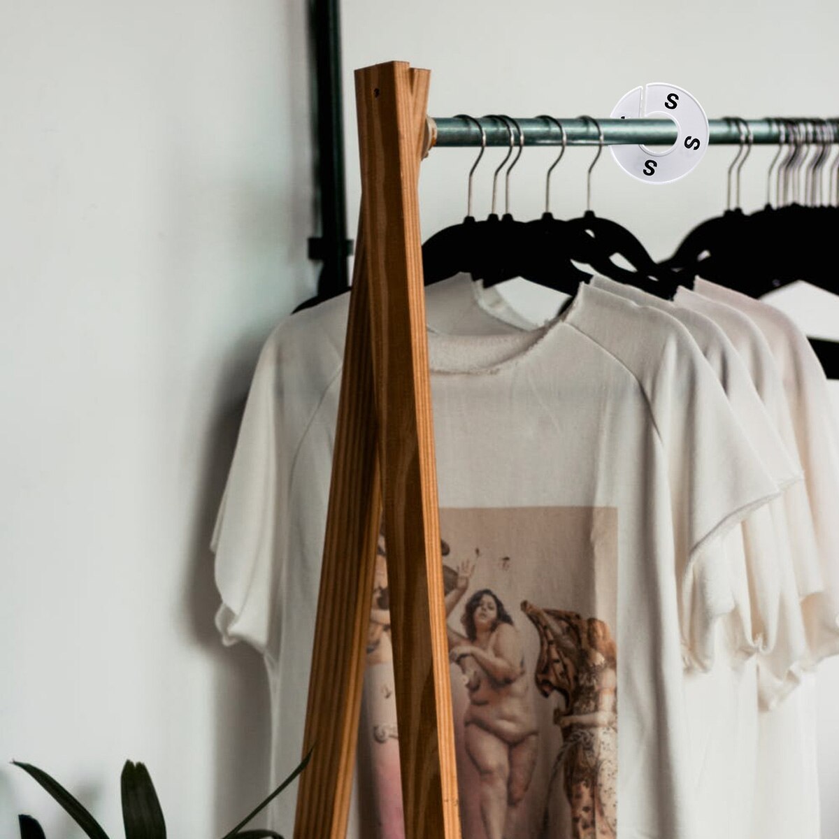 Kleding Maat Verdelers Plastic Garderobe Ronde Kleding Hanger Cirkel Voor Home Store
