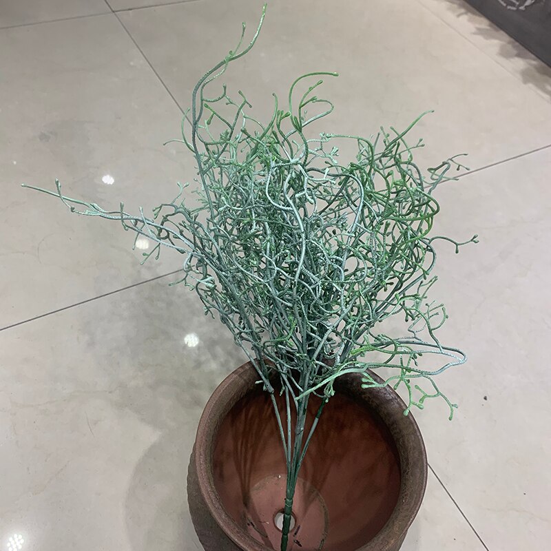 Konstgjord plast petris blomma vinträd trädgård hängande krans växt hem bröllop inredning: Grå