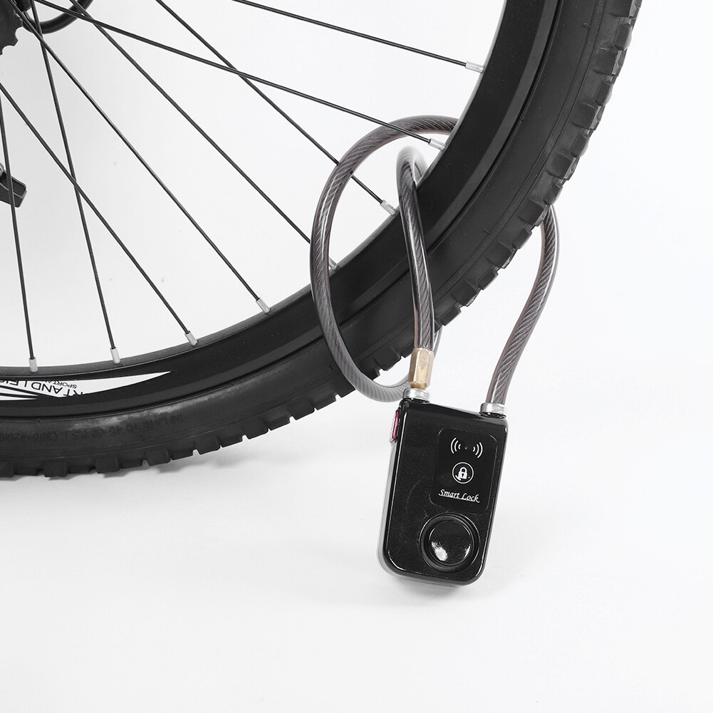 80cm slimme sleutelloze bluetooth-sloten, waterdicht, 110db- draads antidiefstalalarm, fietsslot met anti-demontagefunctie