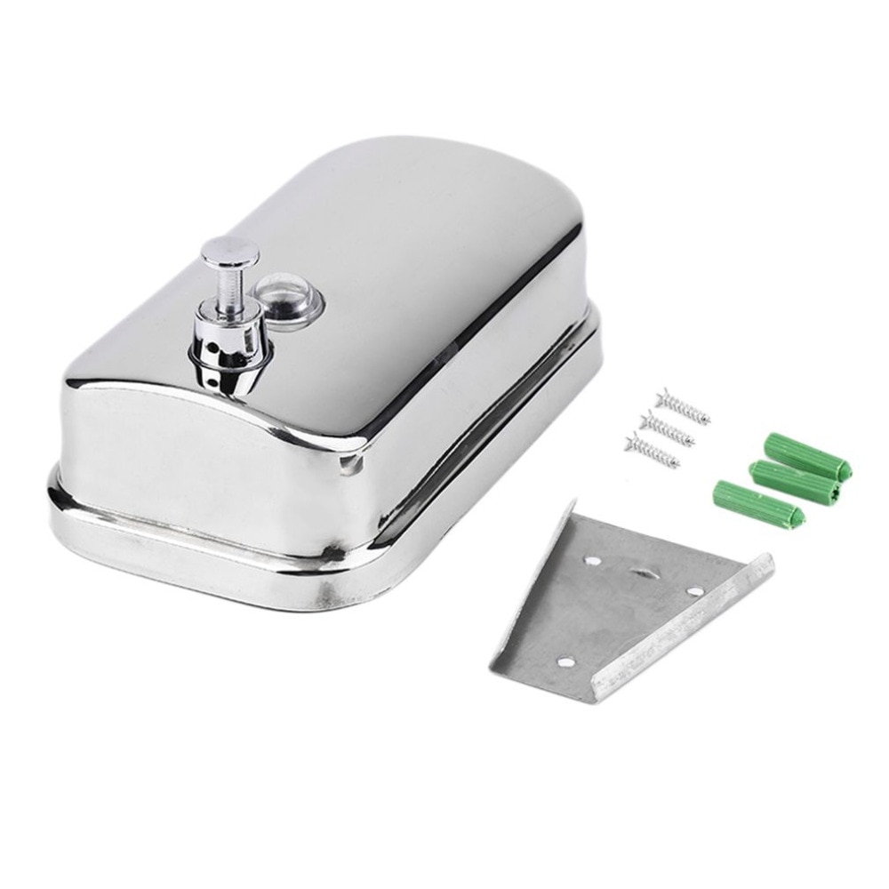 Dispensador de 500/800/1000ml, dispensador de sabão líquido de aço inoxidável, suporte de parede, shampoo, dispensador de loção de banho