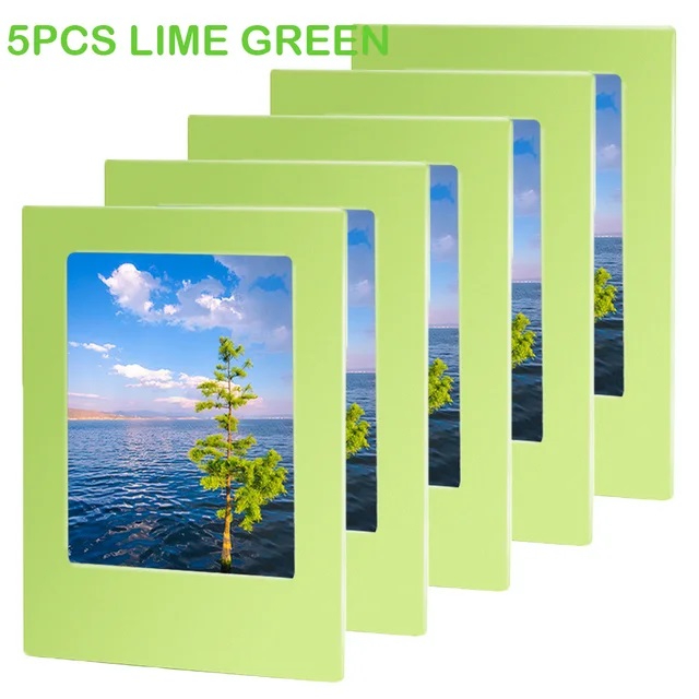 Nowe magnetyczne ramki na zdjęcia do lodówki 3-calowa kolorowa ramka na zdjęcia Magnesy Album do Fujifilm Instax Mini Film Papers