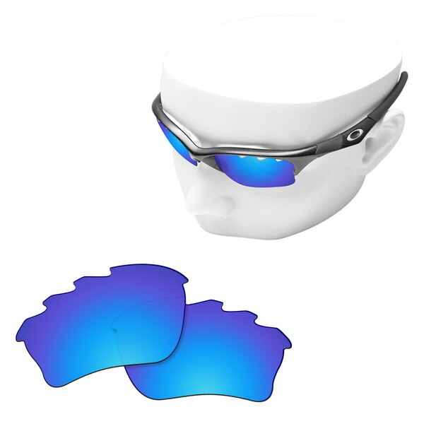 OOWLIT Polarisierte Ersatz Linsen für-Oakley Half Jacket XLJ Belüftet Sonnenbrille: Blue Mirror