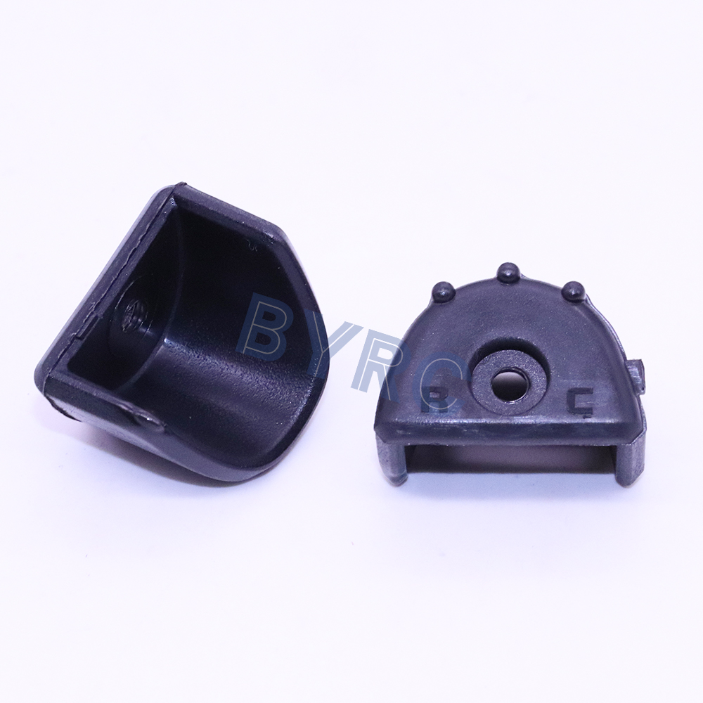2 uds amortiguador y cubierta protectora de marco hidráulico tapa de absorción de impacto para 1:8 1:10 piezas de coche RC Trx HSP HPI: YELLOW