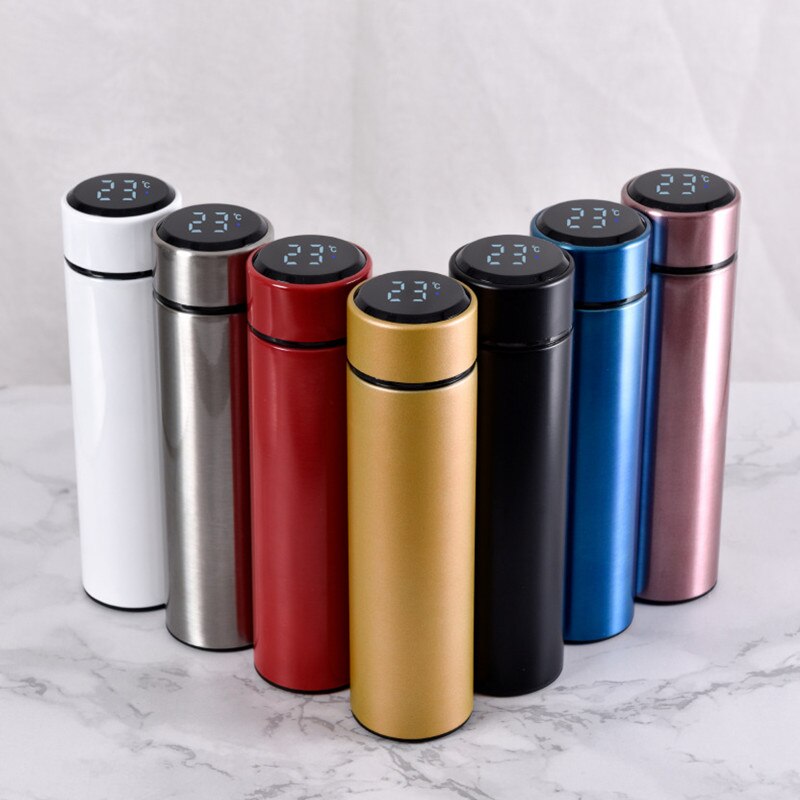 Intelligent Color Changing Temperature Insulation Cup Stainless Steel Vacuum Leak-Proof Travel Thermos Coffee Cup Christmas