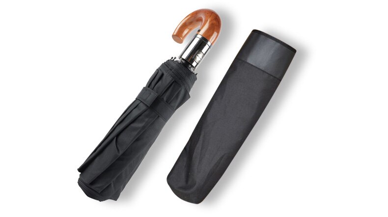 Klasyczny angielski styl parasol mężczyźni automatyczne 10 żeber składane silne wiatroodporne parasole deszcz kobiety biznes jakości parasol: C