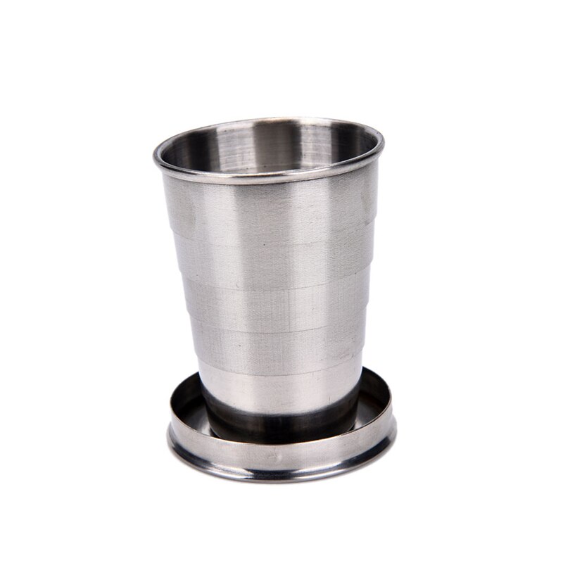 All Stainless Steel Folding Retractable Cup Folding Cup Blackjack Cup