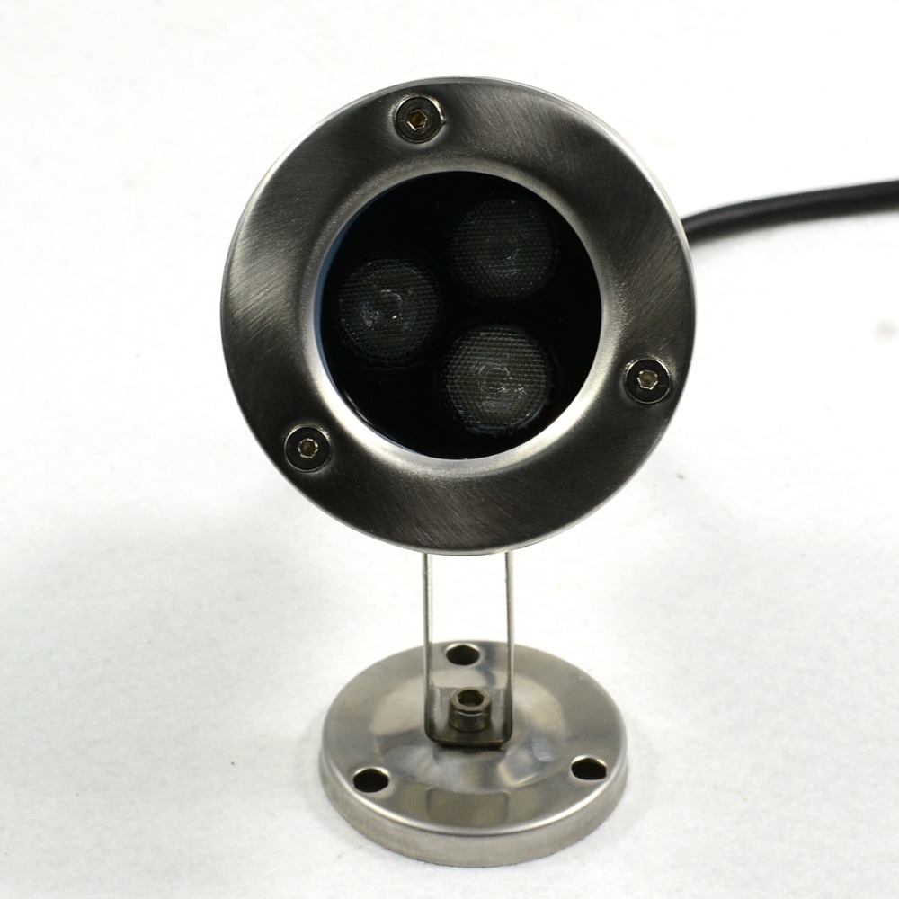 WERALED Onderwater Zwembad Verlichting Full Color DC 24V 3W Onderwater LED lamp Zilver cover Onderwater LED Verlichting