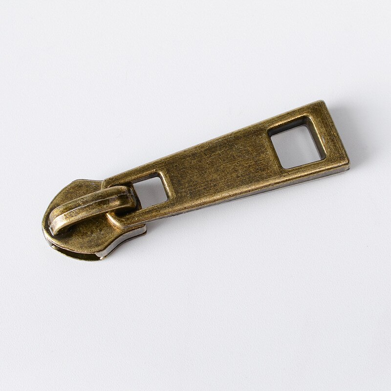 Deslizadores de cremallera para manualidades, Kit de reemplazo de reparación de bolsas de ropa, cabeza de cremallera de Metal, 10 unids/paquete 5 #