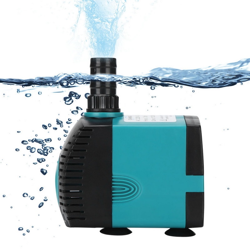 3/6/10/15/25W/35W Ultra-Quiet Submersible Water Fountain Pump Filter Fish Pond Aquarium Statuary Hydroponics Tank Fountain Tool
