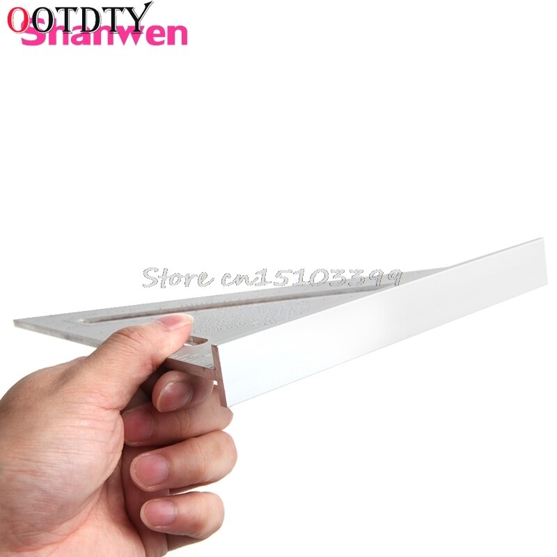 7" Square Carpenter's Measuring Ruler Layout Tool Triangle Angle Protractor