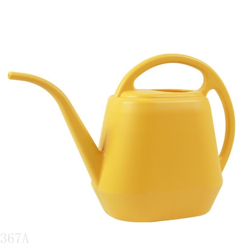 367a 4l . stor vannkanne med lang tut for innendørs og utendørs hageplanter og blomster: Gul