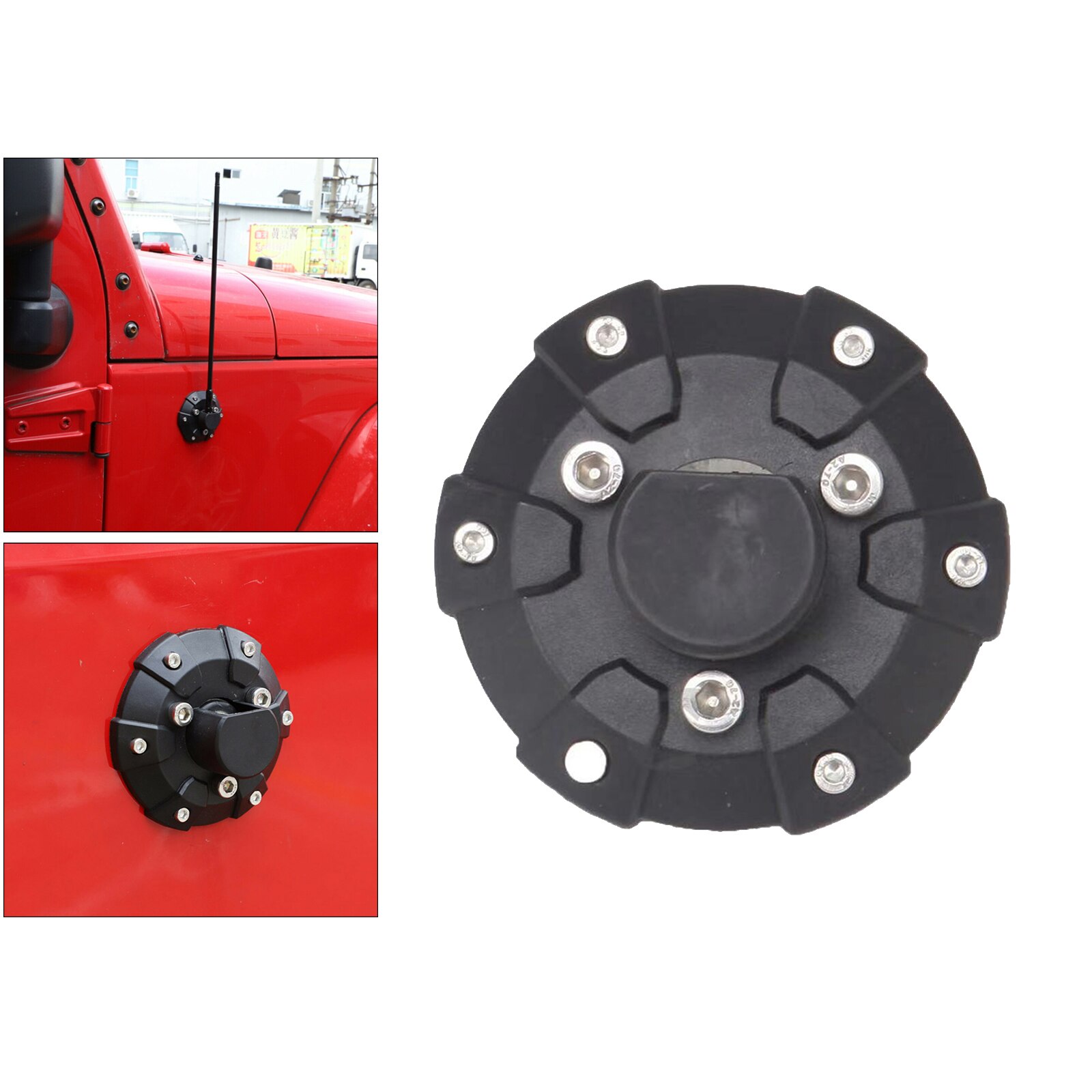 Antenna Base Cover For Wrangler TJ JL JT 1997 Accessory Upgrade Compact