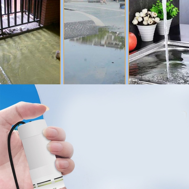 F3KE USB-Mini-Wasserpumpe, leise, 5 USB-Wasserpumpe, Filter, Fischteich, Mini-Aquarium, Brunnen, Zubehör, 4 l/min