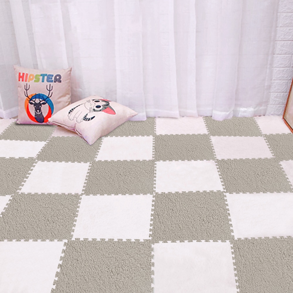 30*30Cm Puzzel Mat Baby Speelkleed Splicing Slaapkamer Zachte Vloer Magic Patchwork Tapijt Splice Woonkamer Slaapkamer pad