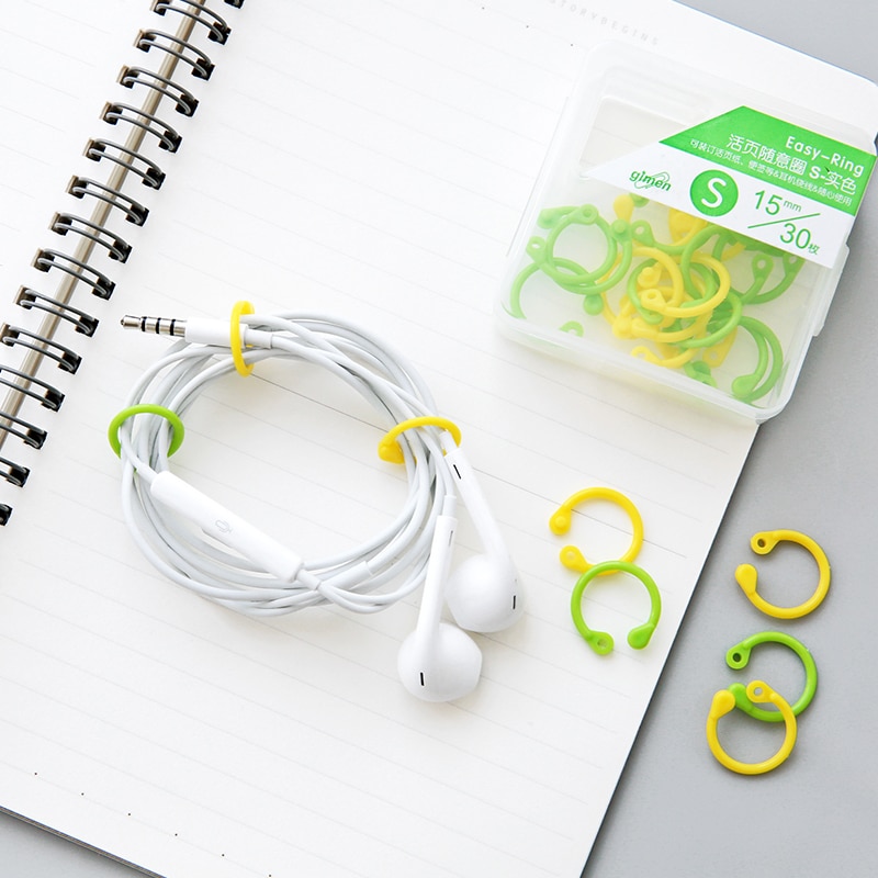 book ring Binder Ring planner Ring Binder Paper Retaining Ring Fixing Clip Card Binding Punching Loose Leaf Ring Book Binding