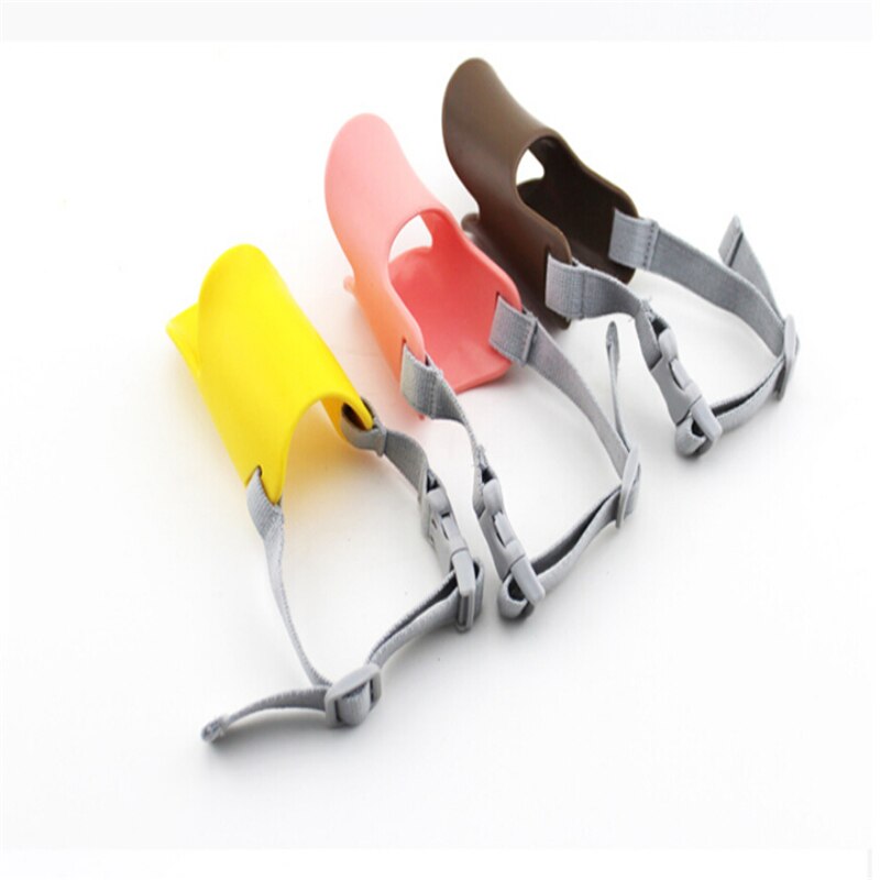 Novelty silicone cute duck mouth dog mask muzzle Bark bite stop anti-bite mask For Pet dog