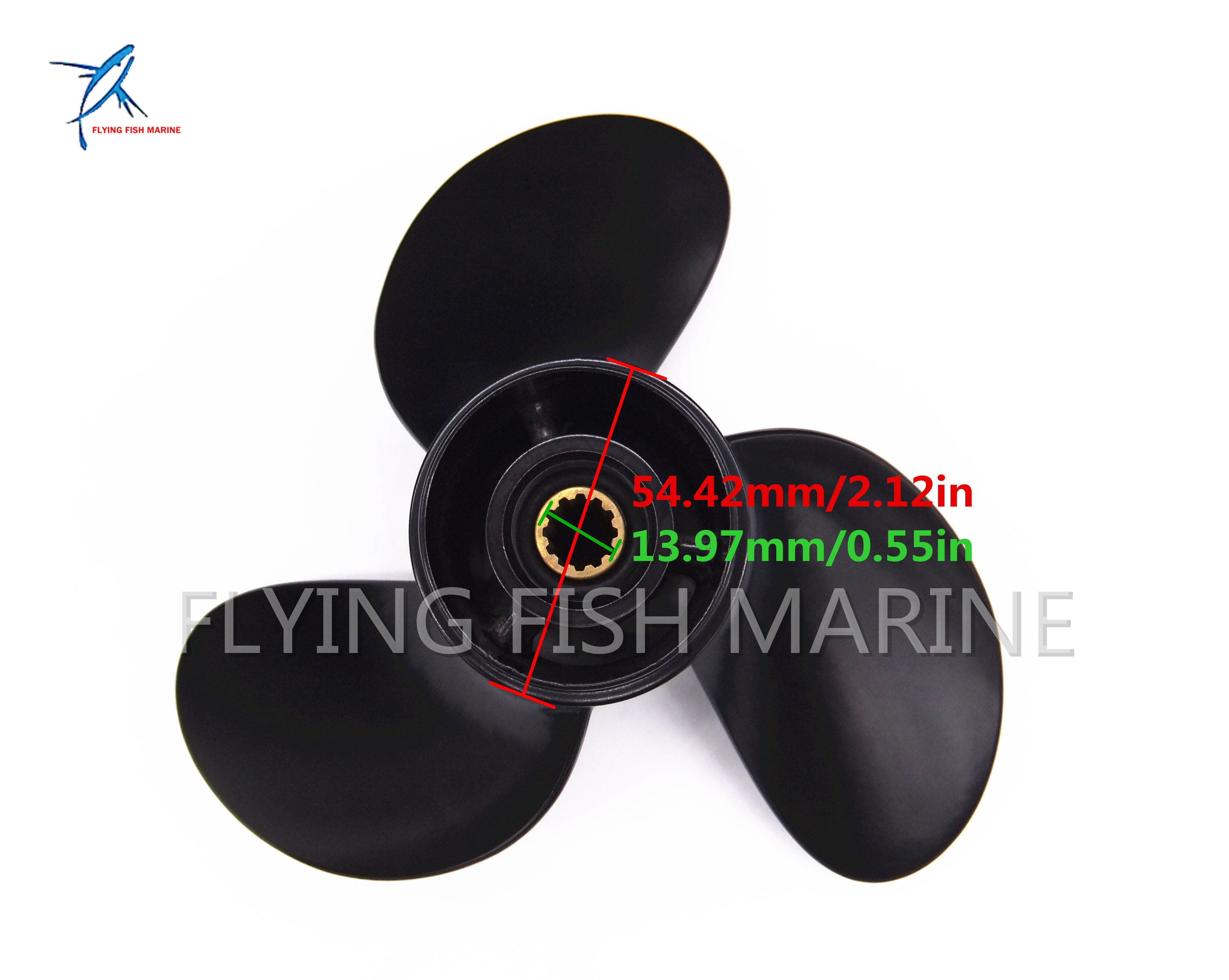 Outboard Engine 0766545 766545 Aluminum Alloy Prop Propeller 8.5x9 for Evinrude Johnson OMC BRP 9.8HP Boat Motor