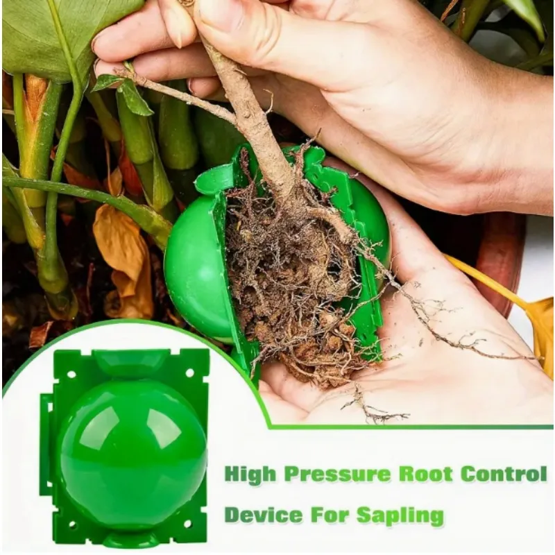 5/20PCS Planten Wroeten Bal Hoge Druk Graft Fokken Case Plastic Kwekerij Doos Voortplanting Plant Wortel Potten tuin Accessoires