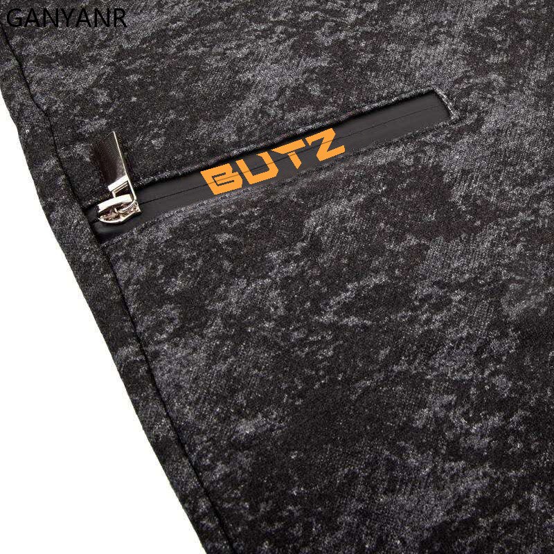 GANYANR corriendo pantalones hombres correr gimnasio entrenamiento deportivo ropa deportiva polainas pantalones Trackpants de entrenamiento de fútbol pantalones de pista