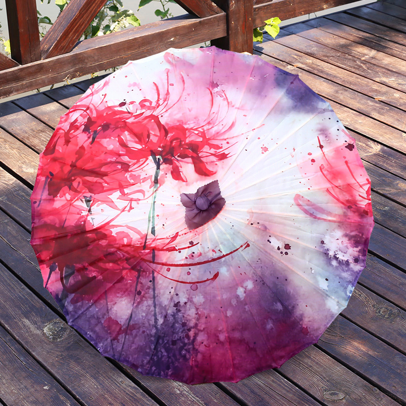 82 cm Chinesische Geölte Papier Regenschirm Falten Seide Hanfu Alte Kostüm Frau Hanfu Cos Foto Dekoration Tanz Paraguas Mujer