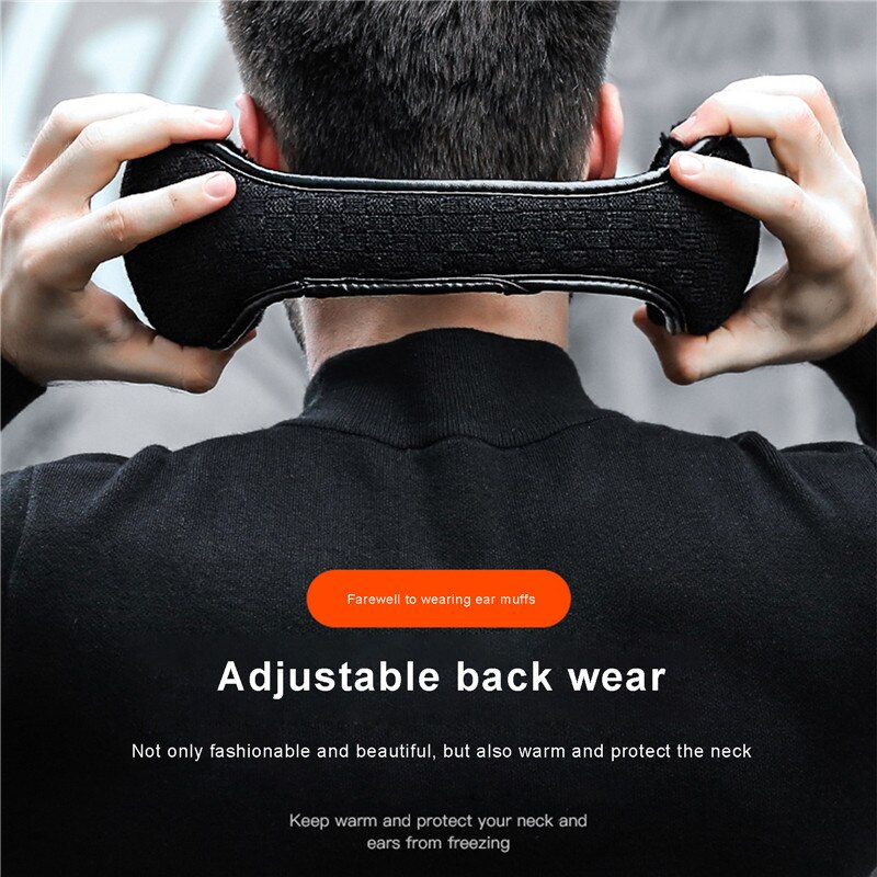 Męskie ocieplacze na uszy, wiatroszczelne, składane, polarowe, ciepłe nauszniki robić jazdy na nartach zimowych