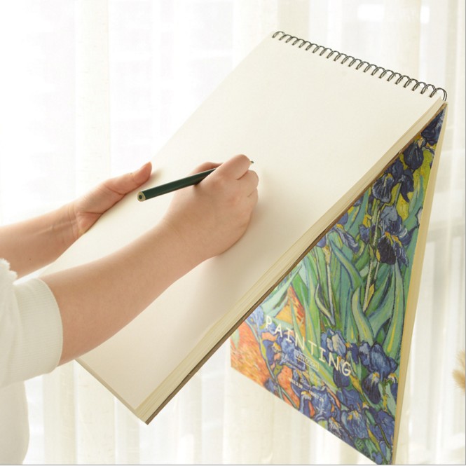 1 Piece Vintage Graffiti A4 A3 Sketch Book Drawing Papers Art Painting Template Sketchbook Students Stationery Birthday