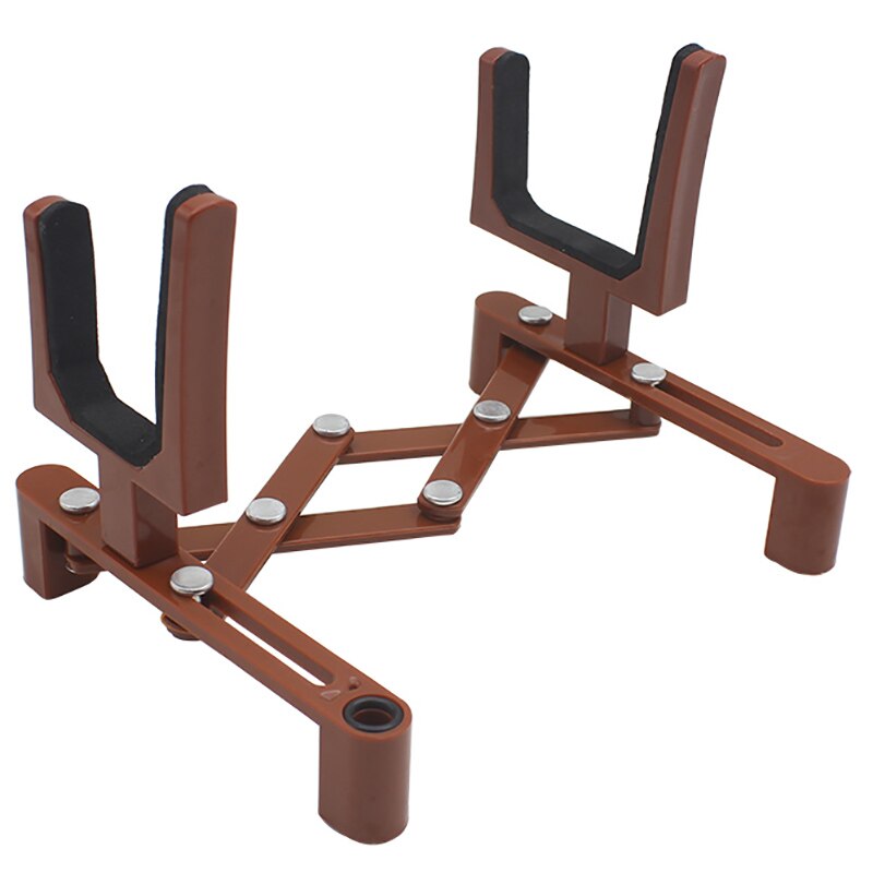 Violinstativhållare för full storlek 4/4 3/4 1/2 1/4 plastvikbar förlängd svampdyna fioldelar och tillbehör