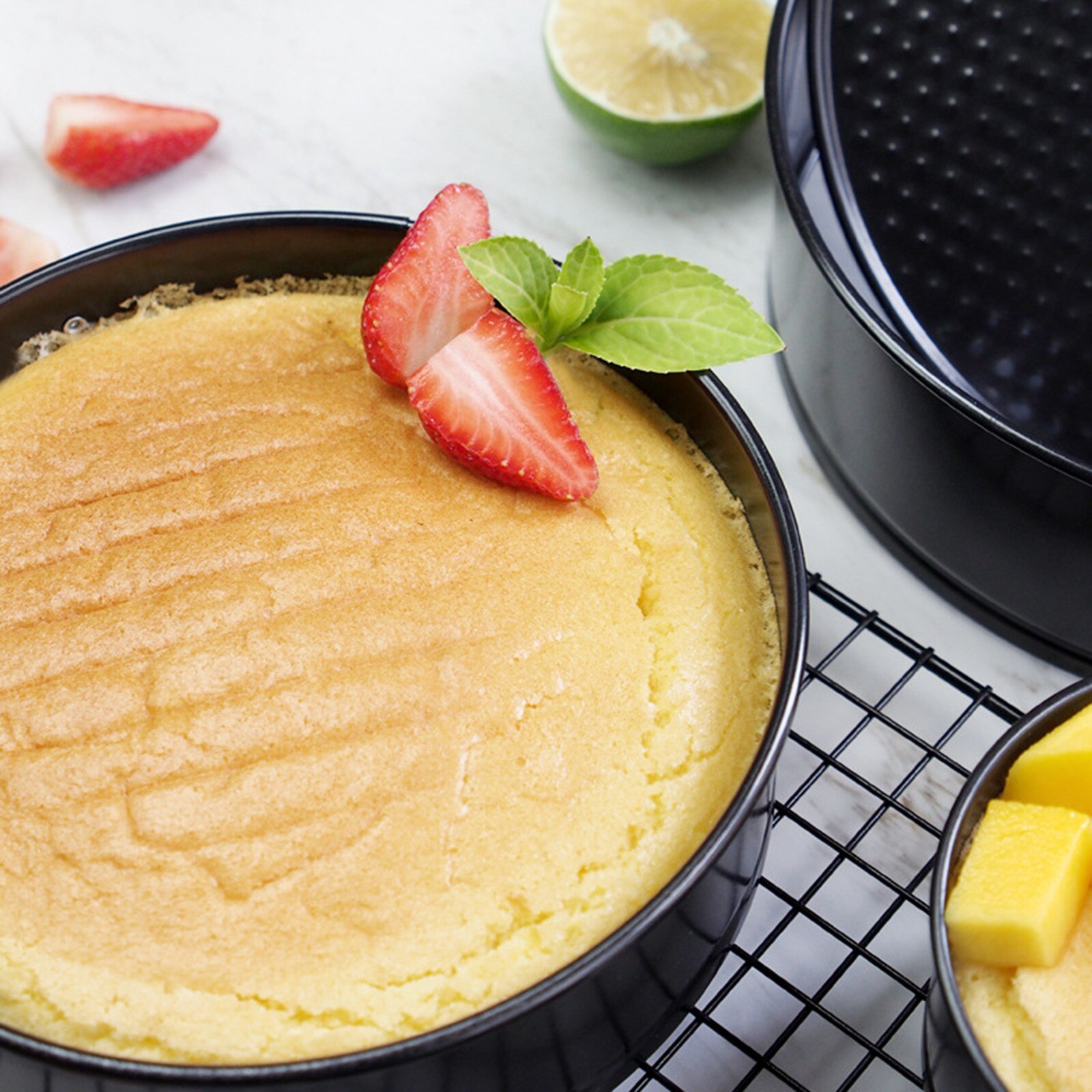 Cake Pan Spring Form Cheesecake Baking Pan Pressure Cooker Nonstick Leakproof Carbon Steel Cakes Molds Kitchen Accessories
