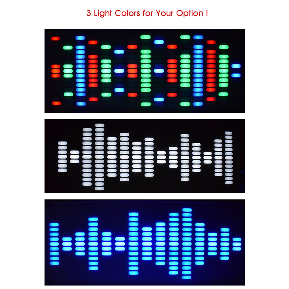 LED DIY berühren Digitale Musik Spektrum Anzeige Bausatz Modul Große Größe 225 Segment LED Equalizer Musik Spektrum Klang Wellen Bausatz