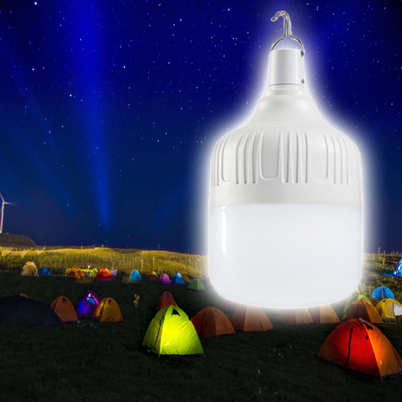 Solar Charge Led Camping Light Usb Oplaadbare Lamp Voor Outdoor Camping Lamp Draagbare Lantaarns Noodverlichting Voor Bbq Wandelen