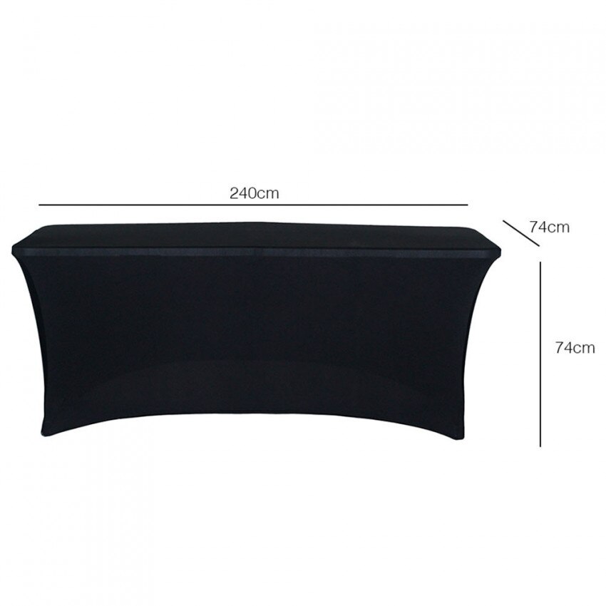Funda Protectora para Mesa Rectangular 240x74x74cm Negra RDM &Basic