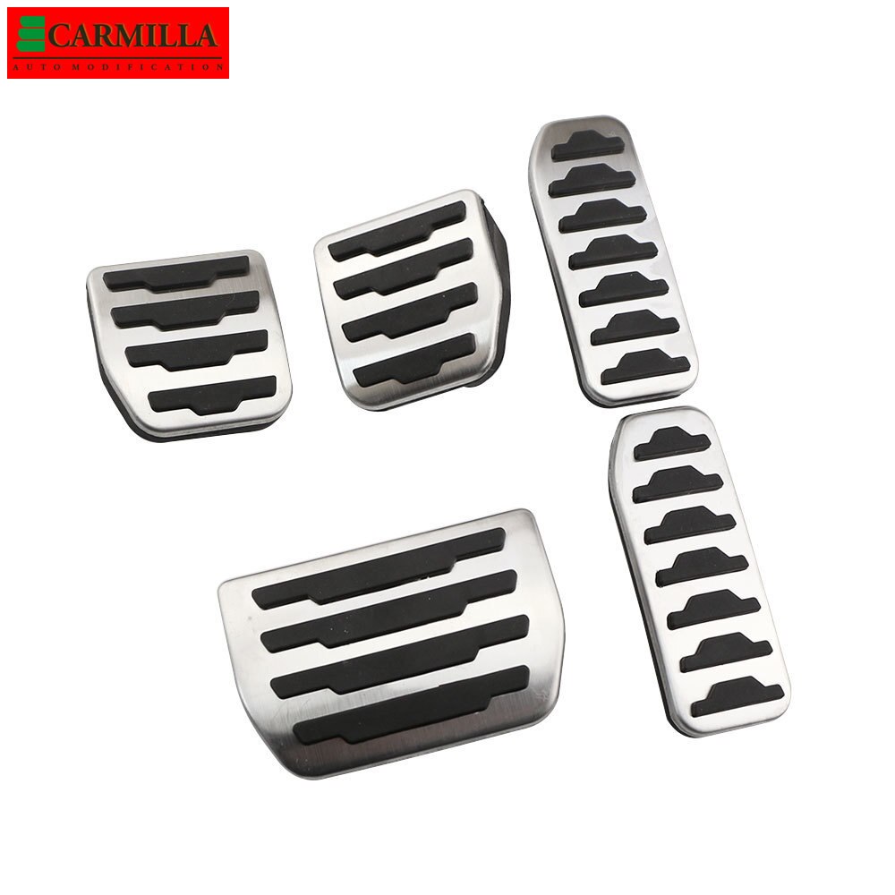 Coche Carmilla pedales para Jaguar E-ritmo Epace , , , de acero inoxidable de freno para automóvil Pedal de acelerador de protección cubiertas