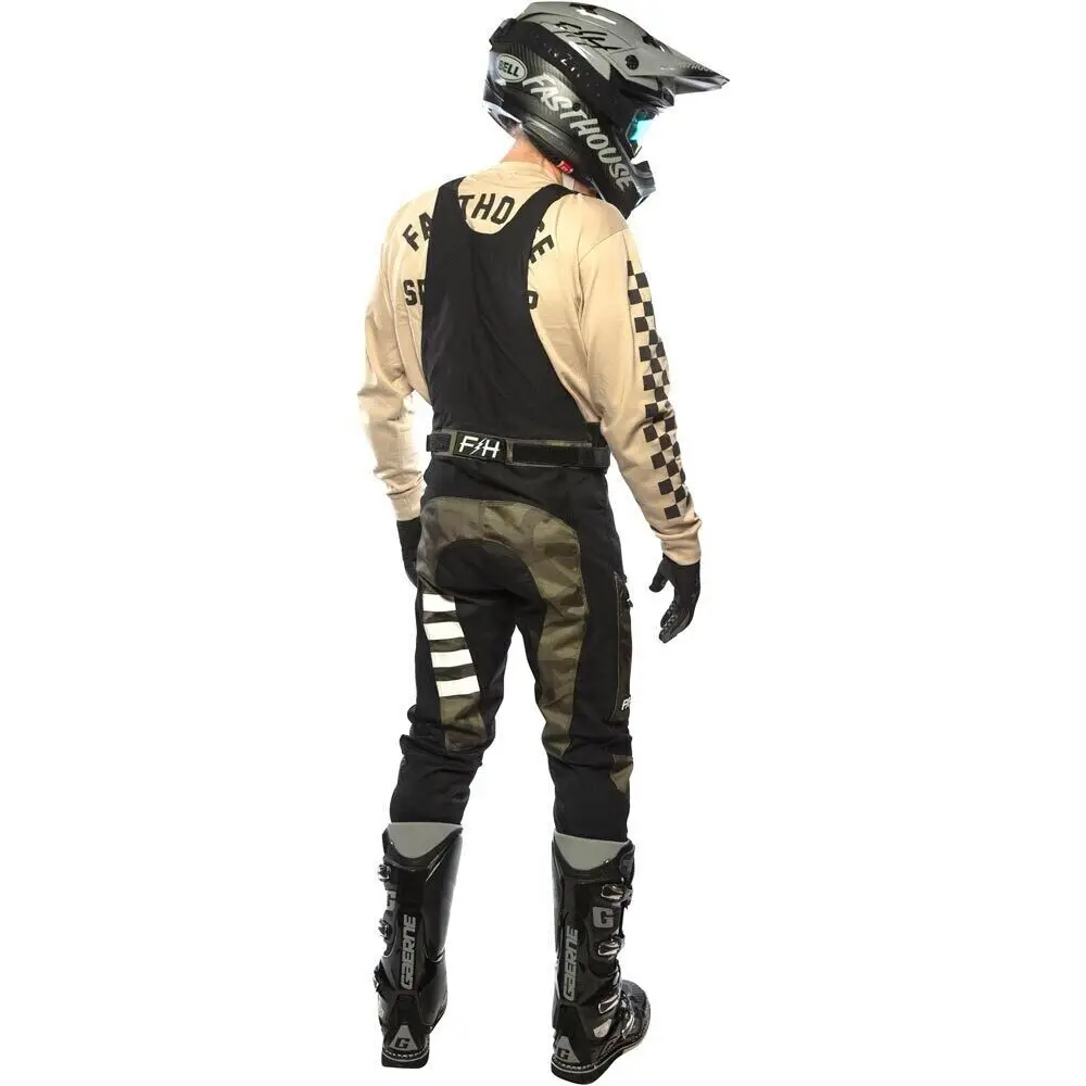Männer Moto-Cross Getriebe einstellen Moto Motorrad Rennen Trägerhose MX Schmutz Fahrrad Rennen Hosenträger Overall Strampler aus Straße Radfahren Hosen Anzug