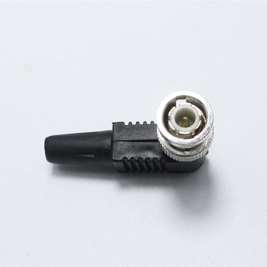 BNC Male Plug Bend Connector Adapter to Coaxial Cable