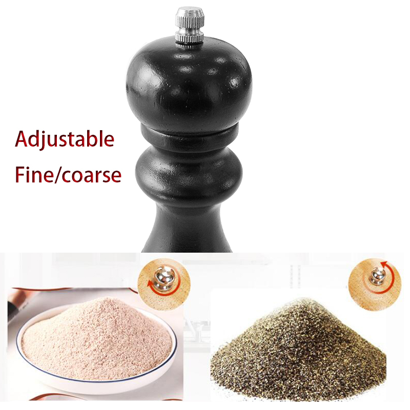 Molinillo de cerámica para sal y pimienta, molino de especias sólido ajustable, molinillo de condimentos para el hogar, herramientas de cocina, suministros para barbacoa, 1 ud.