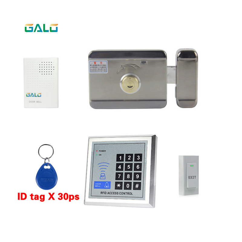 Home Family Use 12V DC Electronic Lock Electric Motor Lock Mute Door Lock For Access Control System Single-Sided Key: D kit a