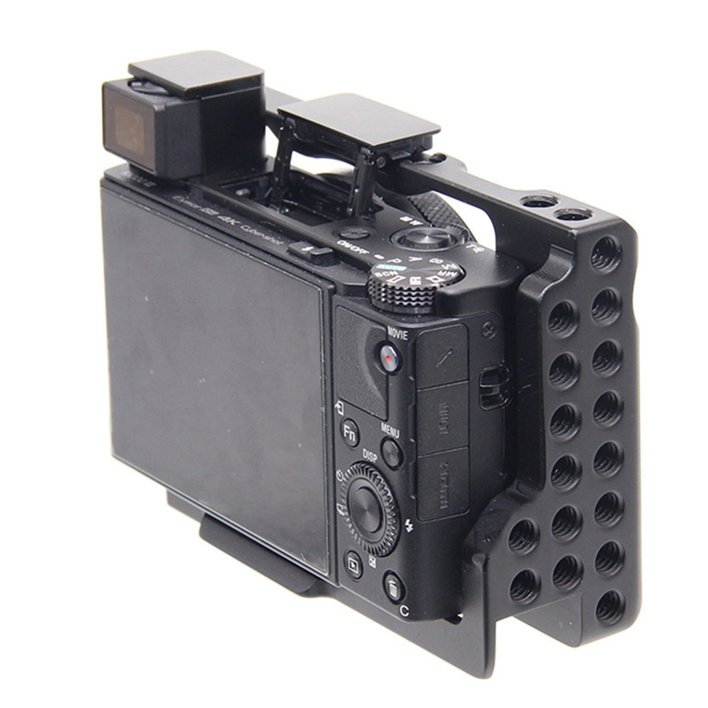 Aluminium Beschermende Cover Camera Kooi Voor Sony RX100 M7 Vii 7 Quick Release Plate Bracket Mount Adapter W/1/4 Draad Gat