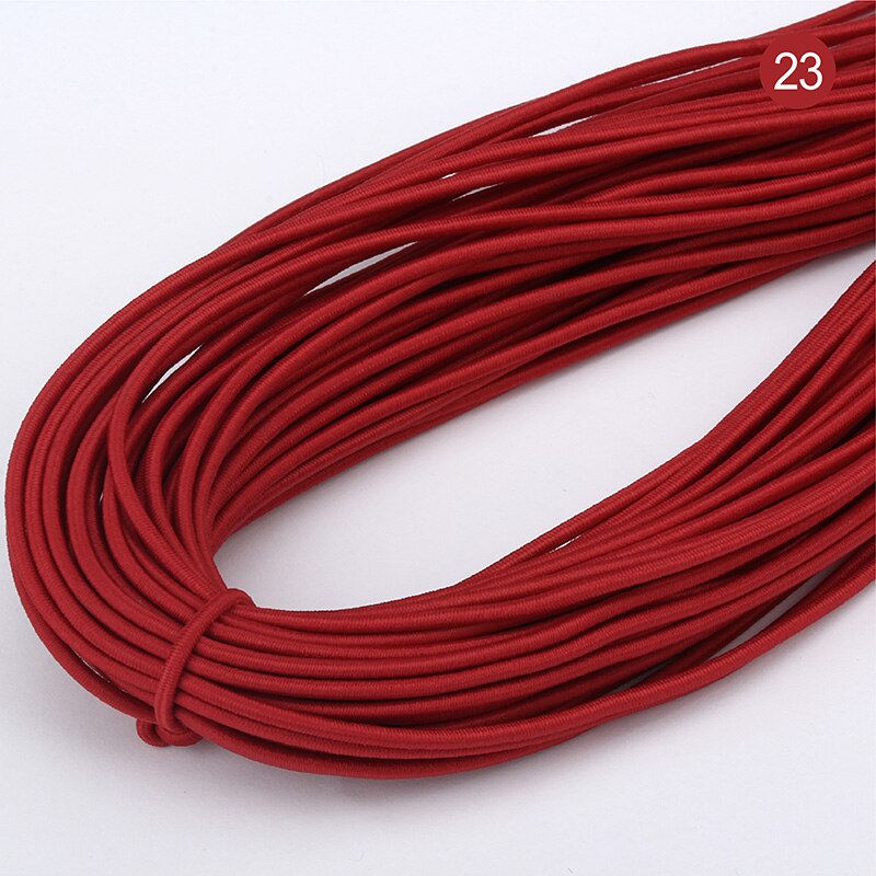 43 meter 2mm miljøvennlig rund gummi elastisk snor stretch elastiske bånd tau smykker armbånd lage plagg tag gjør selv håndverk: 05