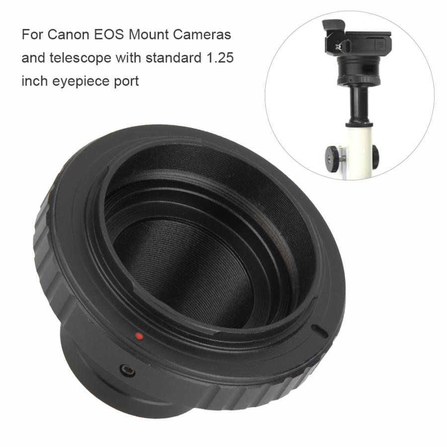 Aluminium Alloy T2-EOS 1.25inch Telescope to For Canon EOS Mount Camera Adapter Ring