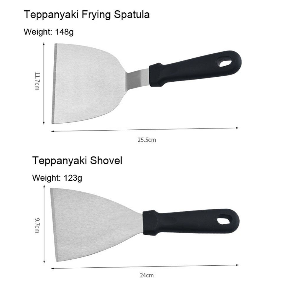 Rvs Metalen Bakplaat Spatel Hamburger Turner Schraper Pancake Flipper Geweldig Voor Bbq Grill