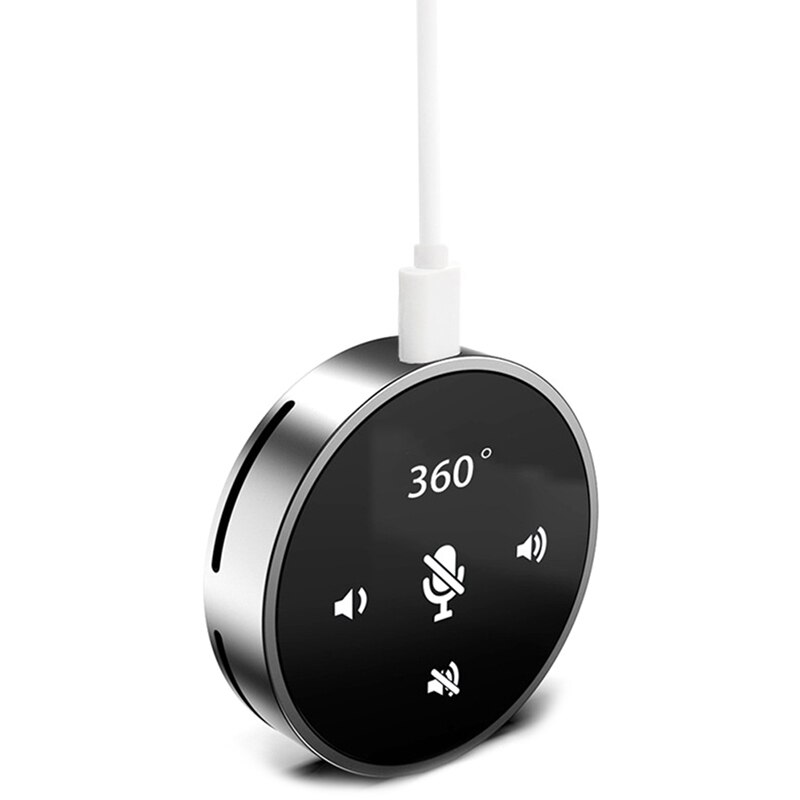 altavoz USB con micrófono omnidireccional de 360 °, altavoz portátil para conferencia, compatible con Bluetooth 5,0, SIN controlador: Default Title