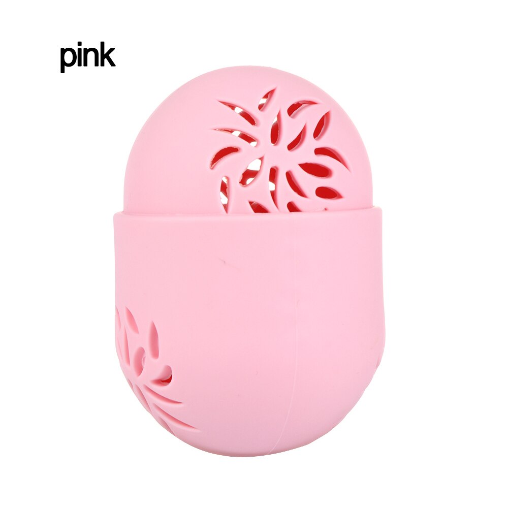 Leuke Siliconen Beauty Spons Opbergdoos Ei Stand Poederdons Drogen Houder Meeldauw Proof Cosmetische Puff Case Make-Up Accessoires: pink