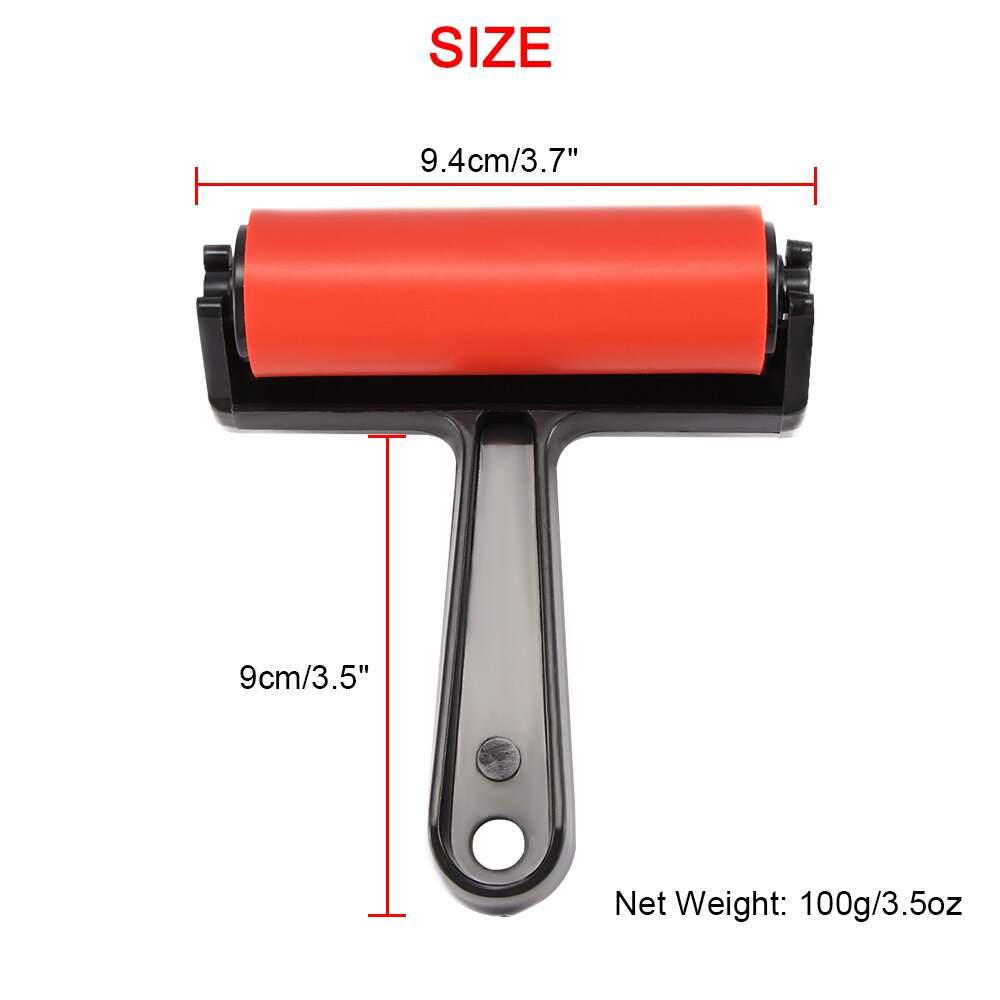 Oil Painting Plastic Roller Widened Handle Roller DIY Oil Painting Roller Home Office Room Wall Painting Tool