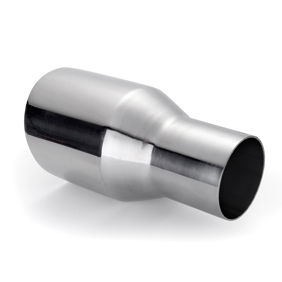 Universal- 2.25 "Einlass 3.5" Auslauf Auto Endrohr Auto Schwanz Rohr Schalldämpfer Fahrzeug Dual Zauberstab Winkel schneiden Auslauf düse