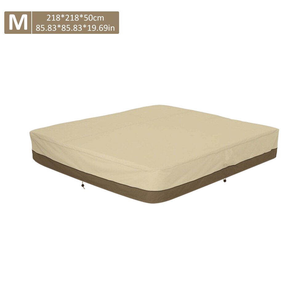 Cubierta antipolvo para bañera, cubierta cuadrada para bañera de SPA, patio exterior, impermeable, para uso diario