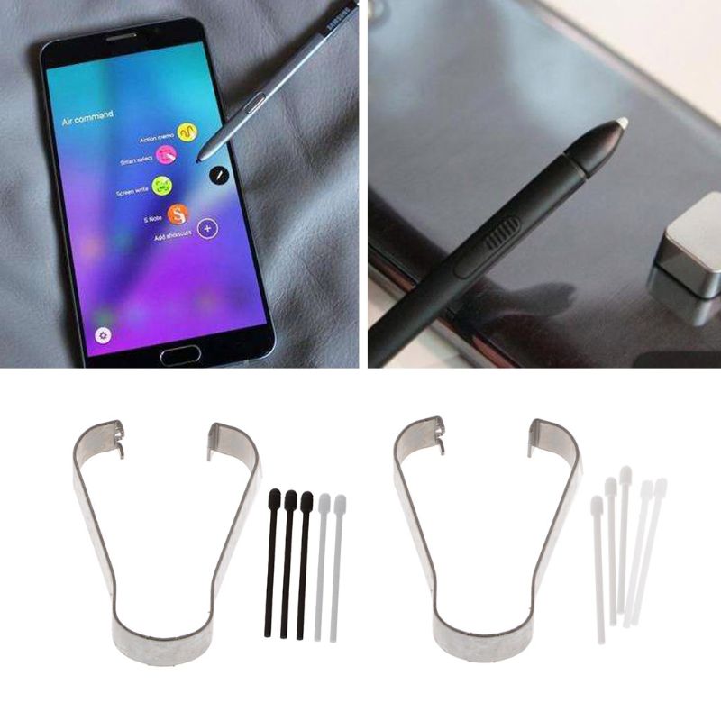 Refill Tip Voor Samsung Galaxy Note 5 / 4 /3 Stylus Pen Vervanging Nib Met Clip